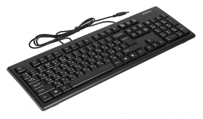 Клавиатура A4TECH KR-83, проводная, USB, мембранная, черный [kr-83 black]