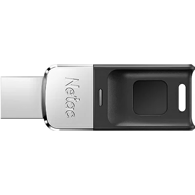 Накопитель Netac NT03US1F-128G-30BK USB3.0 Flash Drive 128Gb (RTL) Fingerprint Encryption
