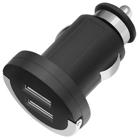Автомобильное зар./устр. Deppa 10W 2.1A+1A 2xUSB универсальное черный 11204