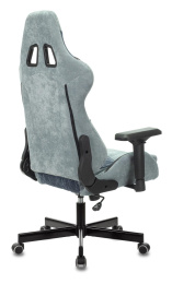 Кресло игровое Zombie VIKING 7 KNIGHT Fabric голубой ткань/эко.кожа с подголов. крестов. металл (VIKING 7 KNIGHT BL)