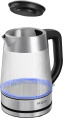 Чайник электрический RED SOLUTION G121, 1.8л, стекло/металл/пластик