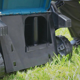 Газонокосилка аккумуляторная Makita LM004GM103,  43см, несамоходная,  4Ач, с 1 АКБ, с ЗУ