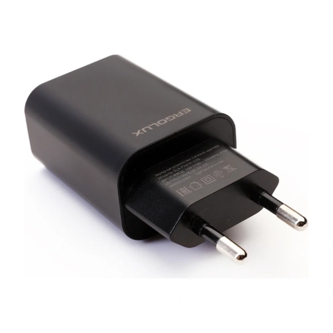 Сетевой адаптер 1usb Ergolux Elx-рa01p-c02 промо 100-220в, 5v/2а, черный, пакет 15107 elx-pa01p-c02 промо