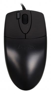 Мышь проводная A4TECH OP-620D, оптическая, USB, 1000dpi, черный