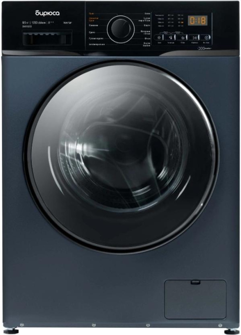 Стиральная машина Бирюса WMD-SM812/03 W класс: A+++ загр.фронтальная макс.:8кг с сушкой синий инвертор