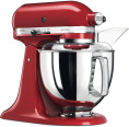 Миксер KitchenAid настольный с откидным блоком Artisan 4.8 л, красный