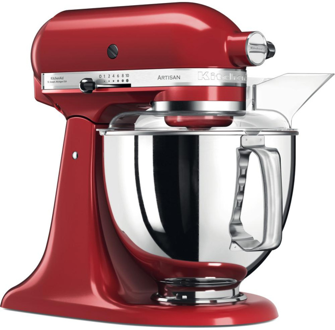 Миксер KitchenAid настольный с откидным блоком Artisan 4.8 л, красный