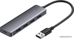 USB-хаб Ugreen CM219 50985 подключение по USB-A, 4 x USB-A, корпус пластик