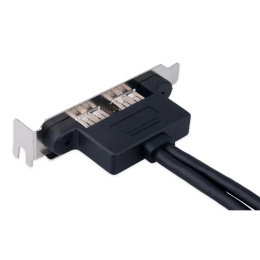  Cablexpert Планка USB 3.0 на заднюю панель низкопрофильная, 2 порта USB CC-USB3-RECEPTACLE-LP