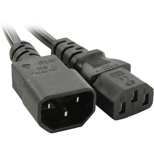 5bites Кабель питания PC107-10A IEC-320-C13 / IEC-320-C14 / 220V / 3G*0.75MM / 1M