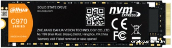 Накопитель SSD Dahua 1TB DHI-SSD-C970N1TB M.2 2280, PCIe Gen 4.0×4, 3D NAND, скорость чтения/записи: 5000/4700MB/s