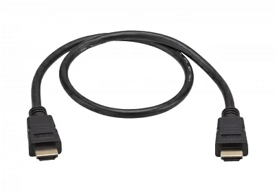Кабель ATEN 2L-7DA6H мониторный/сигнальный, HDMI, HDMI High Speed, Male-Male, опрессованный/литой,0.6м,черный