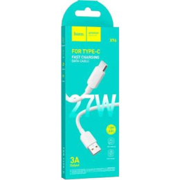 HOCO X96/ USB кабель Type-C/ 1m/ 3A/ White (HC-99098)