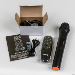 Акустическая портативная колонка Dialog Oscar AO-220-100W RMS,Караоке,беспр.микр,BTFMUSBSDGT