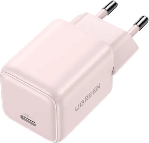 Сетевое зарядное устройство UGREEN X512 55556 Mini 20W USB-C GaN Fast Charger EU. Цвет: розовый (55556_)