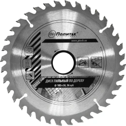 Диск пильный по дереву (185х30 мм, 36 зубьев) Политех 5335185