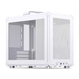 Корпус без блока питания Case JONSBO C6 MAX Handle, Mini-Tower, TG, no fan, 1xUSB-A 3.0 + 1xUSB-C 3.1, mATX, mITX White (C6 MAX White)