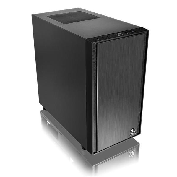 Корпус mATX THERMALTAKE Versa H17 window, Micro-Tower, без БП,  черный [ca-1j1-00s1wn-00]