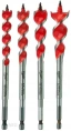 Набор сверл Milwaukee Speed Feed 4шт 13/16/20/25мм 4932479477 для дрели, обрабатываемый материал: дерево, хвостовик шестигранный, двойные режущие кромки, конусная конструкция
