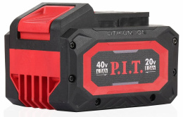 Аккумулятор P.I.T. PH20-8.0 бивольтовый, OnePower, 20В/40В, 4Ач/8Ач, Li-Ion, индикация заряда, плата