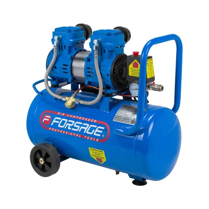Компрессор поршневой с прямым приводом Forsage 2 цилиндра, безмасляный F-BM20/24 OIL FREE(59213)