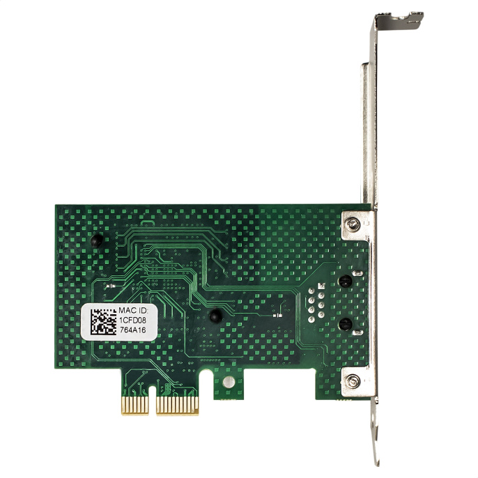 Сетевой адаптер ExeGate EXE-BCM5721 (PCI-E x1, порт 1xRJ45, 10/100/1000Mbps, Gigabit Chipset Broadcom BCM5721) EX293451RUS