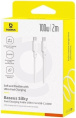 Кабель Baseus P10377704213-01 Silky Series Fast Charging Cable Type-C to Type-C 100W 2m Moon White