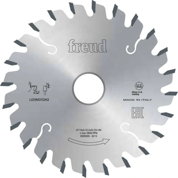 Пильный диск подрезной 120х3.1-4.3х22 мм, Z24 Freud LI25M31EB3