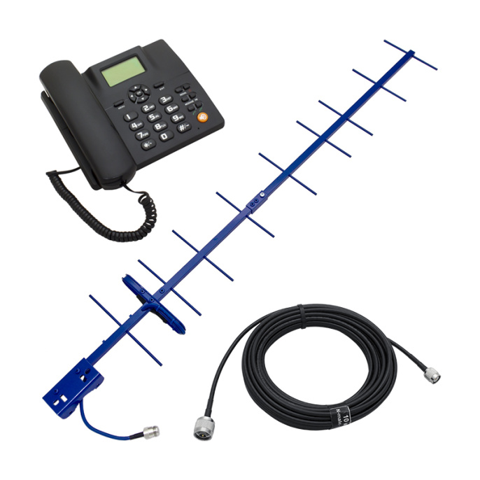 Стационарный сотовый телефон BS-GSM-Phone с выносной антенной и 10 м. кабеля Baltic Signal BS4033