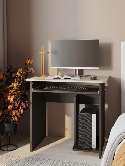 Стол для компьютера Сокол КСТ- 21.1 столешница ЛДСП венге дуб беленый каркас венге КСТ21.1ВБ5