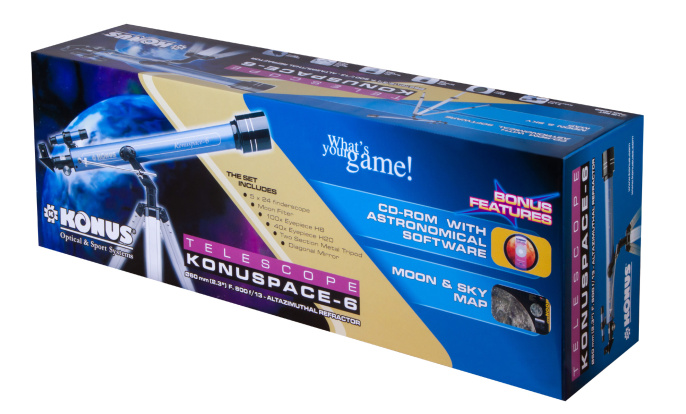 Телескоп KONUS KONUSPACE-6 60/800 AZ 76621