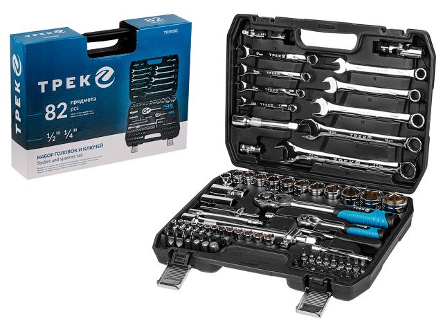 Набор головок и ключей 82пр. ТРЕК TR19082