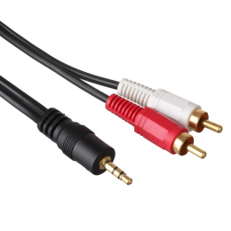 Кабель аудио ExeGate EX-CCA-458-3.0 3.5mm Jack M/2xRCA M, 3м, позолоченные контакты EX225929RUS