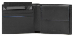 Кошелек мужской Piquadro Blue Square Revamp, кожа натуральная, черный [pu4188b2vr/n]
