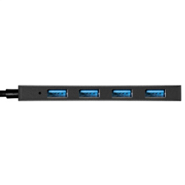 USB-Хаб концентратор 4-в-1 ExeGate DUB-4P/3 кабель-адаптер USB3.0 -- 4xUSB3.0, Plug&Play, черный EX296928RUS