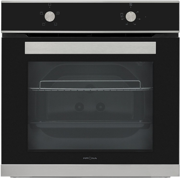 Духовой шкаф Электрический Krona Astro 60 S черный/нержавеющая сталь