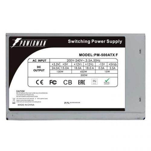 Блок питания POWERMAN PM-500ATX-F BLACK [6136308]