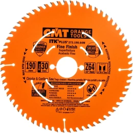 Диск пильный по ламинату (190x30/20/16x1,7/1,1 мм; Z64) CMT 273.190.64M