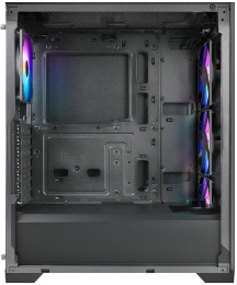 Корпус Azza AEROHEX черный без БП ATX 6x120mm 2x140mm 1xUSB2.0 1xUSB3.0 audio bott PSU (CSAZ-203A03)