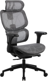 Кресло Cactus Cs-Mc555 черный/серый сетка с подголов. крестов. пластик пластик черный