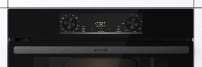 Духовой шкаф электрический Gorenje BPS6737E14BG,  77л,  дверца с 4 стеклами,  черный