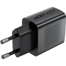 Зарядное устройство с зарядным кабелем ACEFAST A90 QC18W GaN single USB-A charger with charging cable USB-C-USB-A EU - Black AF-A90P3-BK