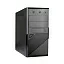 Exegate EX284019RUS Корпус Minitower BA-201 Black, mATX, AA450, 80mm , 2*USB, Audio