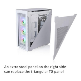 Корпус Thermaltake Divider 500 TG Snow ARGB CA-1T4-00M6WN-01 White/Win/SPCC/Tempered Glass*4/120mm ARGB Fan*3/120mm CA-1T4-00M6WN-01 Standard Fan*1 527897