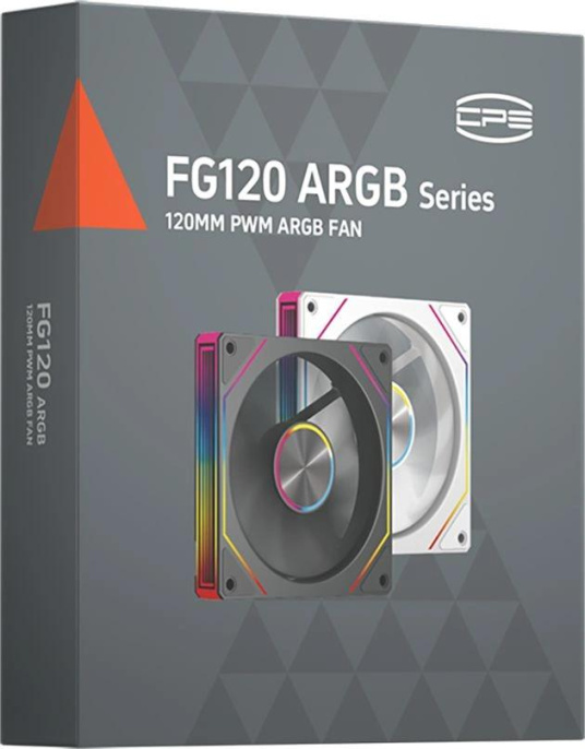 Вентилятор PCCOOLER FG120R Reverse, 120мм, 4-pin, 1800об/мин, 15 - 28.4 дБ, ARGB, черный, Ret [fg120r argb bk]