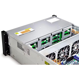 Серверный корпус/ Gooxi RMC4124-670-HSE-D 4U 24bay chassis ,Expander backplane rear 2*2.5"SAS/SATA 1300W 1+1 EU power cables rail kit (0.94.004.0032)