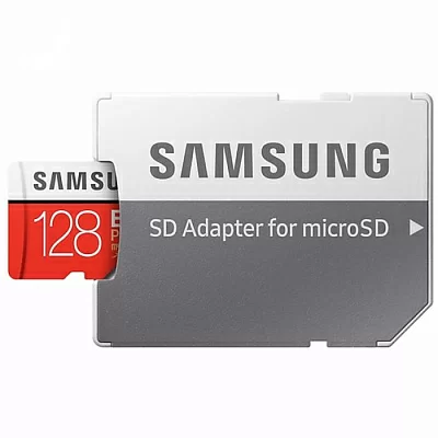 Карта памяти Samsung EVO Plus MB-MC128HA/RU microSDXC Memory Card 128Gb Class10 UHS-I U3+ microSD-- SD Adapter