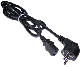 Шнур питания Lanmaster (LAN-PP13/SH-0.5-BK) C13-Schuko проводник.:3x0.75мм2 0.5м 220В 10А черный