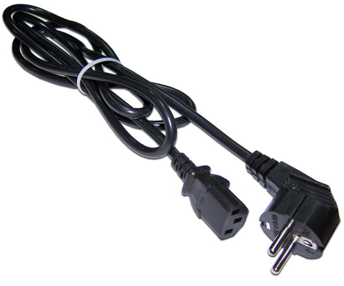 Шнур питания Lanmaster (LAN-PP13/SH-0.5-BK) C13-Schuko проводник.:3x0.75мм2 0.5м 220В 10А черный