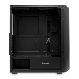 Корпус без блока питания Case HSPD M730, Mesh Mid Tower, Black, TG, 0.4 SPCC, no fans, E-ATX, ATX, mATX, mITX, 155/280/175-200mm, 2x2.5", 2x3.5", 7xPCI, 1xUSB-A 3.0, 2xUSB-A 1.0, 335x193x445mm (M730-TGBK)